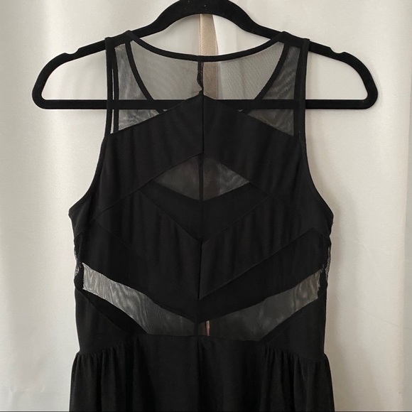 Mesh Skater Dress with Cutouts - Picture 9 of 10